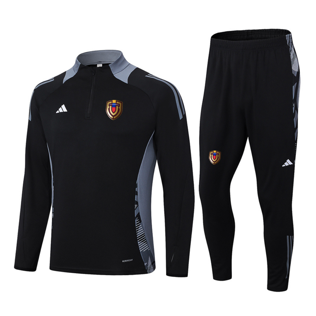 Venezuela 24 set training Sueter negro griz used