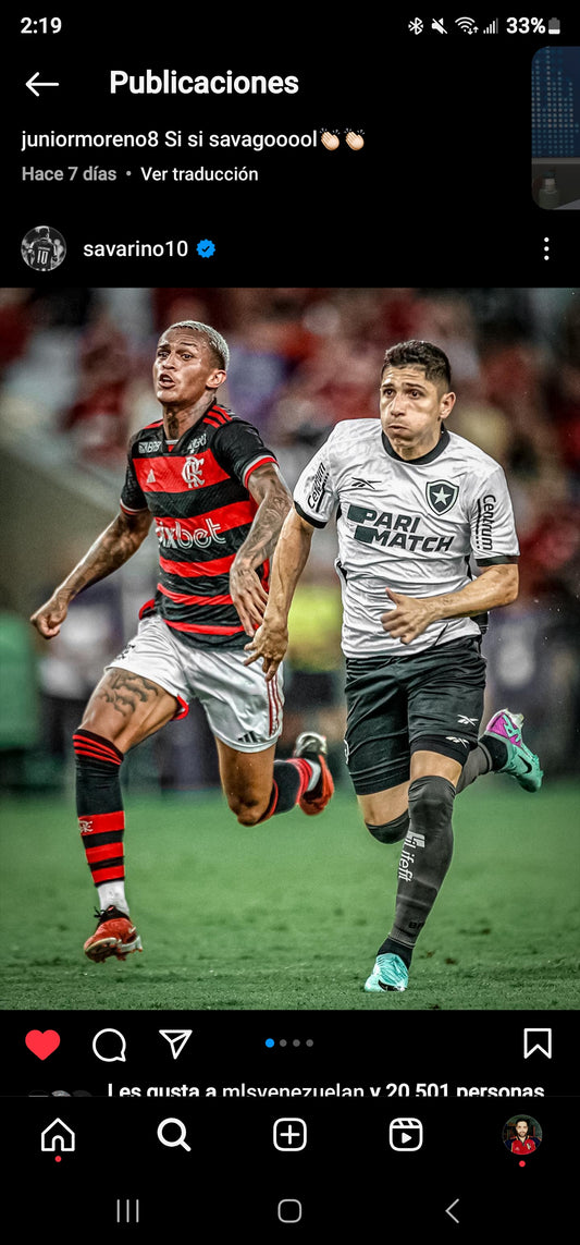 Botafogo 2024 away used Savarino