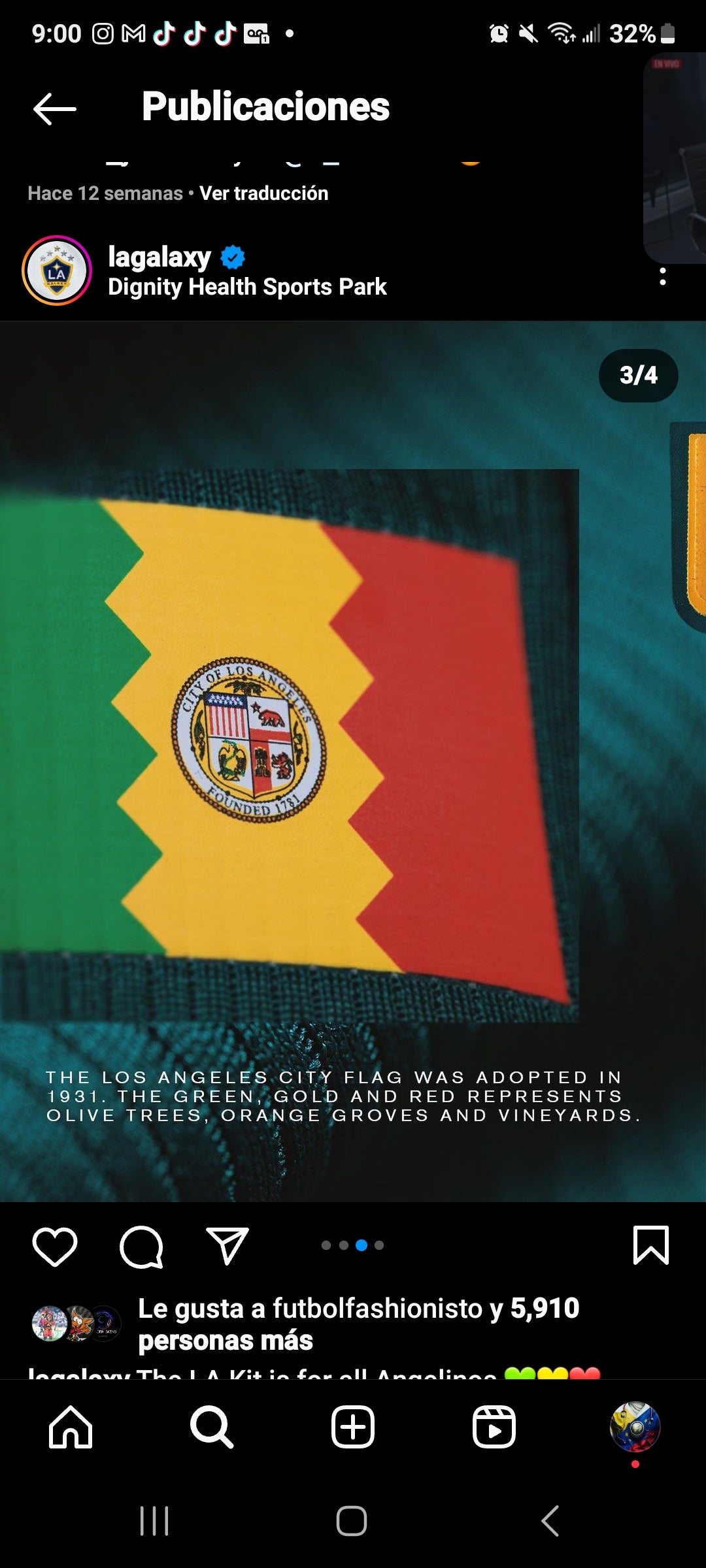 L.A Galaxy 2023 Player Version used