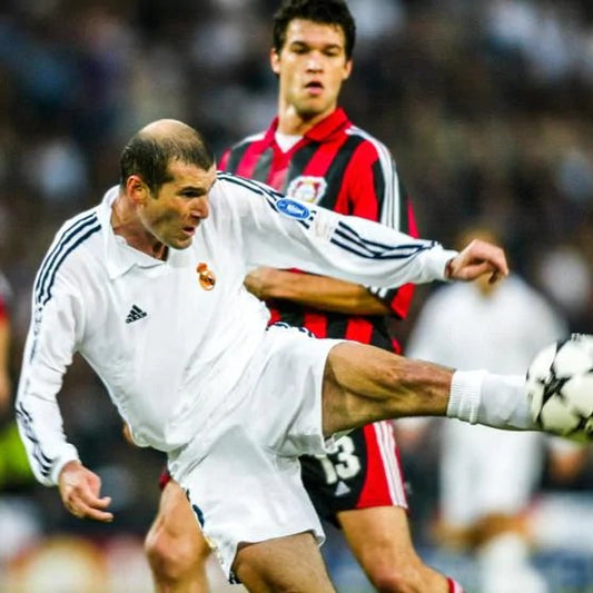 Real Madrid home manga larga Final 2002 Uefa Champions League Retro used