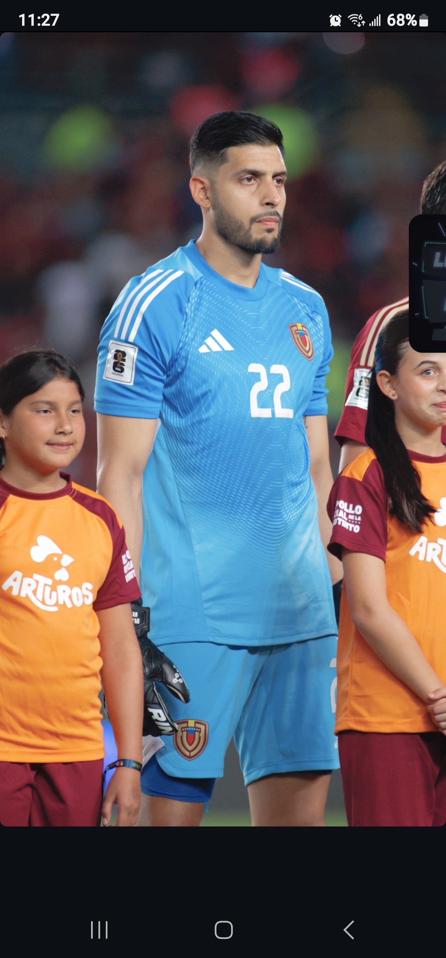 Venezuela Portero 2025 Romo Azul. Us