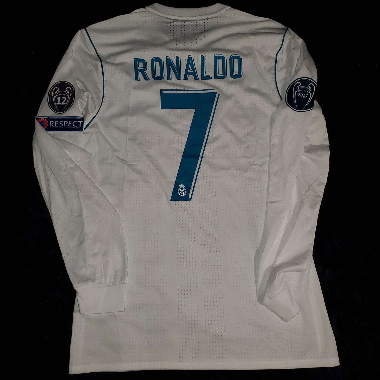 Real Madrid home long sleeve 2018 final Uefa Champions Retro manga larga used