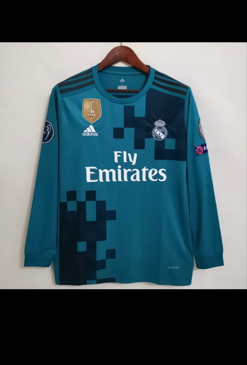 Real Madrid 2017 2018 3era cr7 used manga larga