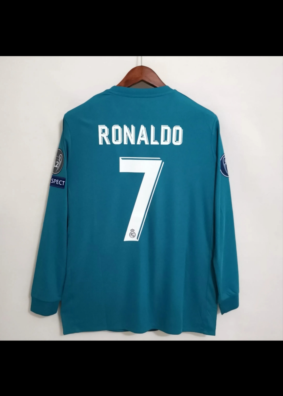 Real Madrid 2017 2018 3era cr7 used manga larga