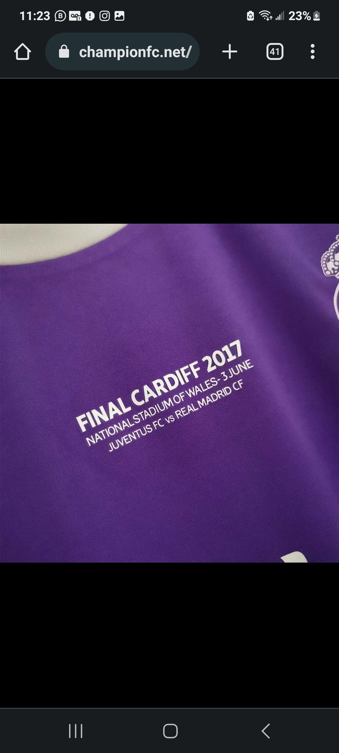 Real Madrid Retro final Uefa Champions 2017 used