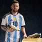 Messi Copa del mundo Qatar 2022 tacos y micro used.