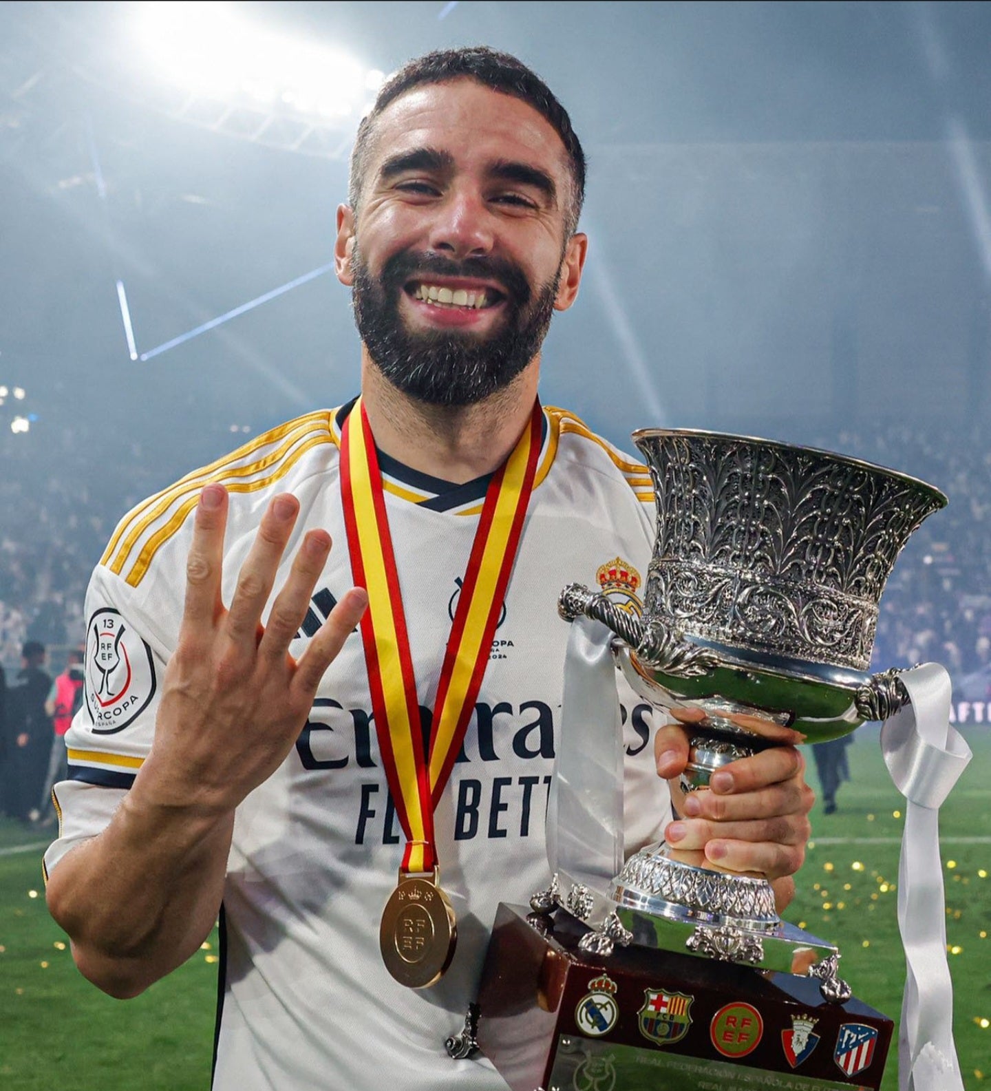 Real Madrid Superliga Final 2024  fan and player. Used