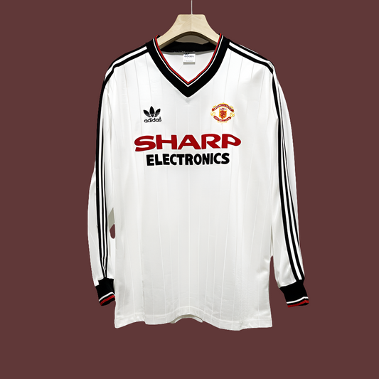 Manchester United 1982.83 away manga larga used