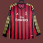 2013-14AC Milan home long sleeves used
