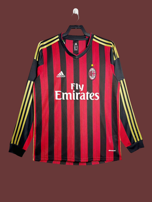 2013-14AC Milan home long sleeves used