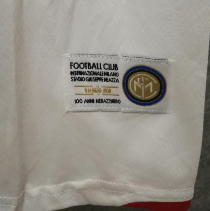 Inter Milan RETRO S-2XL 1908-2008 away white 100 years used