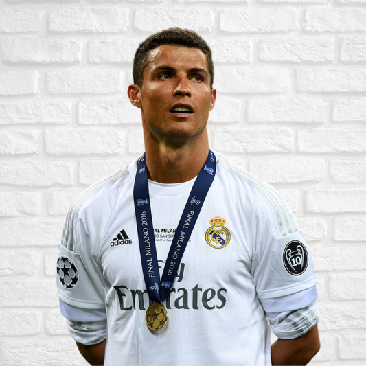 Real Madrid home  long sleeve Retro  2016 Uefa Champions  Final manga larga used