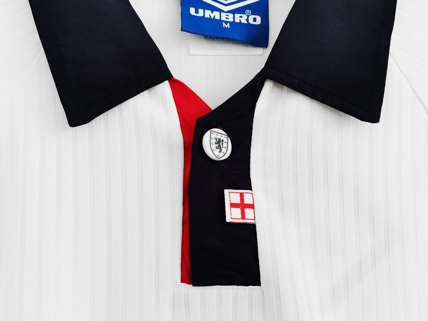 Inglaterra manga larga Retro 1998 home used