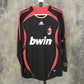 Ac Milan RETRO S-2XL 2006-2007 AC milan third away black manga larga used