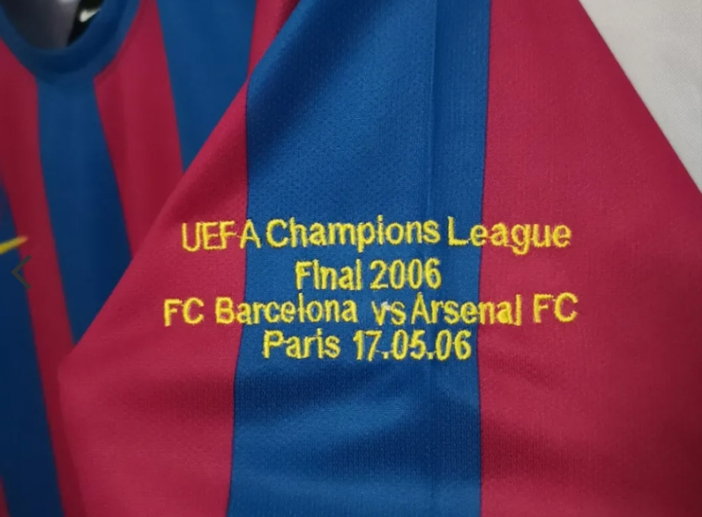 Barcelona 2006 Final Champions used