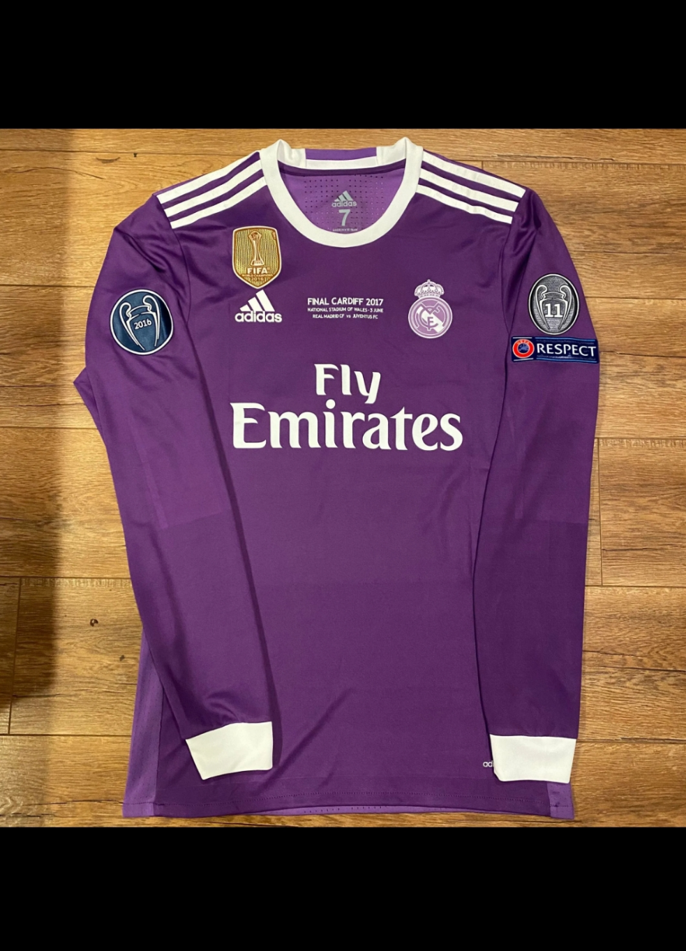 Real Madrid Retro final Uefa Champions   2017 used