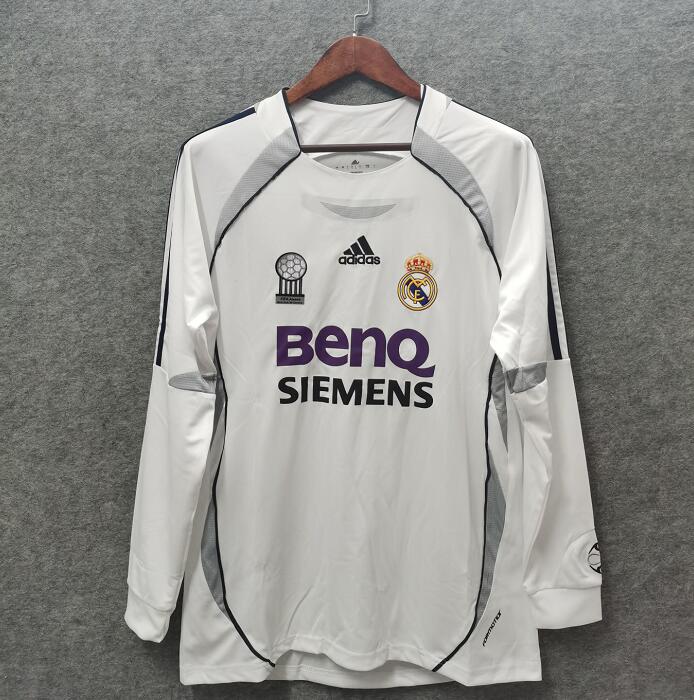 Real Madrid 2006 home lomg sleeve manga larga used